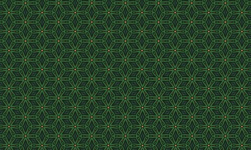 Flower green pattern