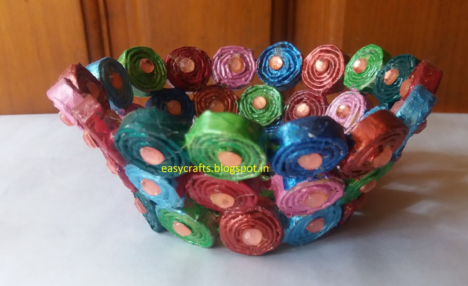 Easy Crafts Explore your creativity Best of waste Newspaper basket