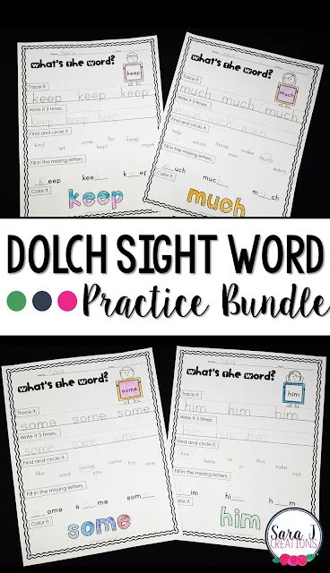 Love this list of sight word activities for teaching and practicing sight words. A good mix of printables and hands on activities. This is awesome for kindergarten, first grade and second grade. 