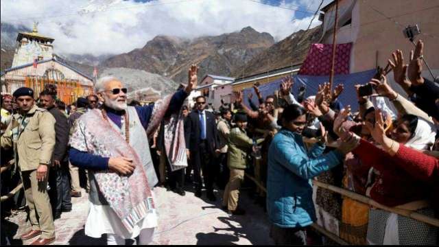 PM Modi in Kedarnath: Will build modern infrastructure, ensure environment laws not flouted PM Modi in Kedarnath: Will build modern infrastructure, ensure environment laws not flouted