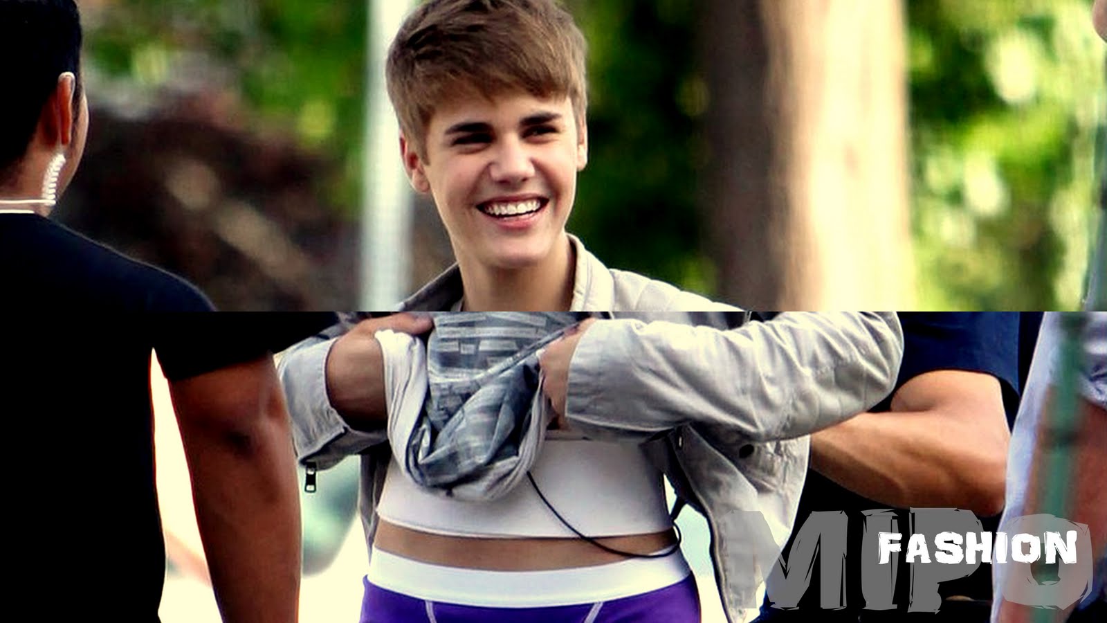 Mipofashion Justin Bieber Wearing Purple Underwear
