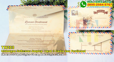 Undangan Softcover Amplop Lipat 3 Nadia Dan Ferdinand