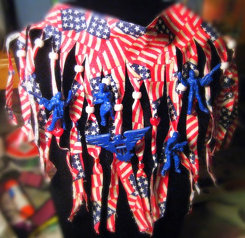 Patriotic Scarf-lace by Tanya Ruffin for Amazing Mold Putty