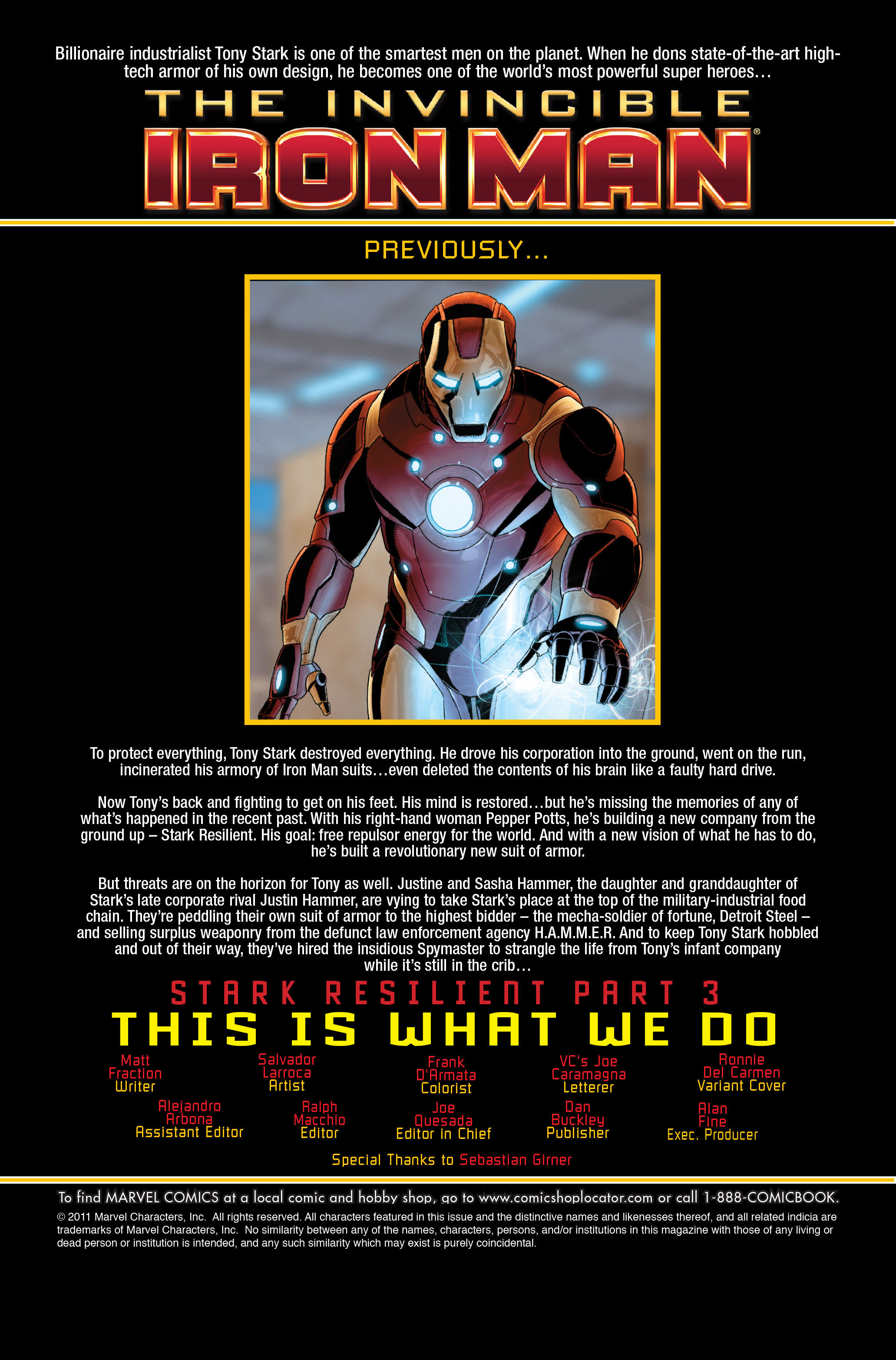 Invincible Iron Man (2008) 27 Page 1