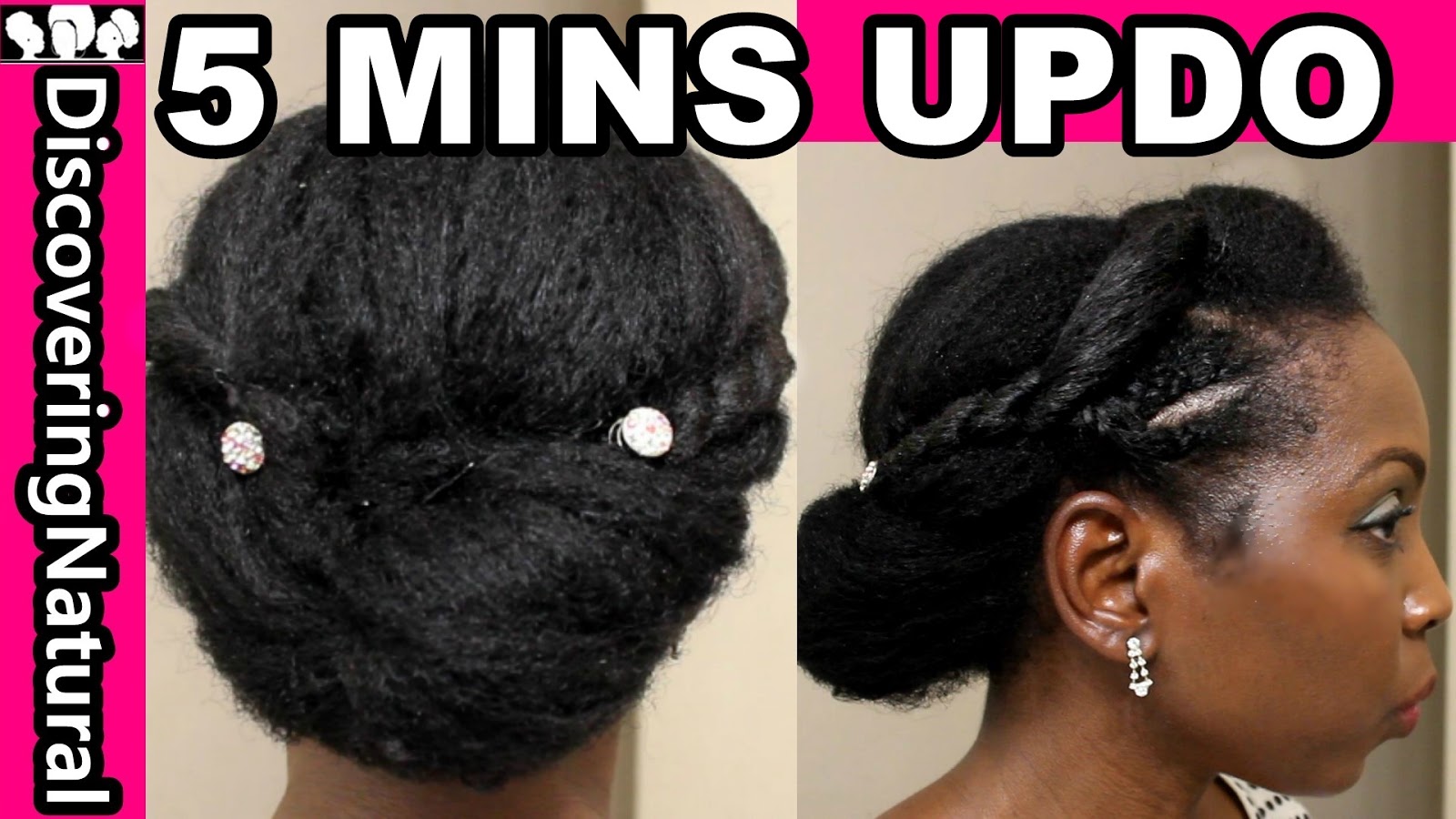 Discoveringnatural Quick Classy Protective Style Updo For
