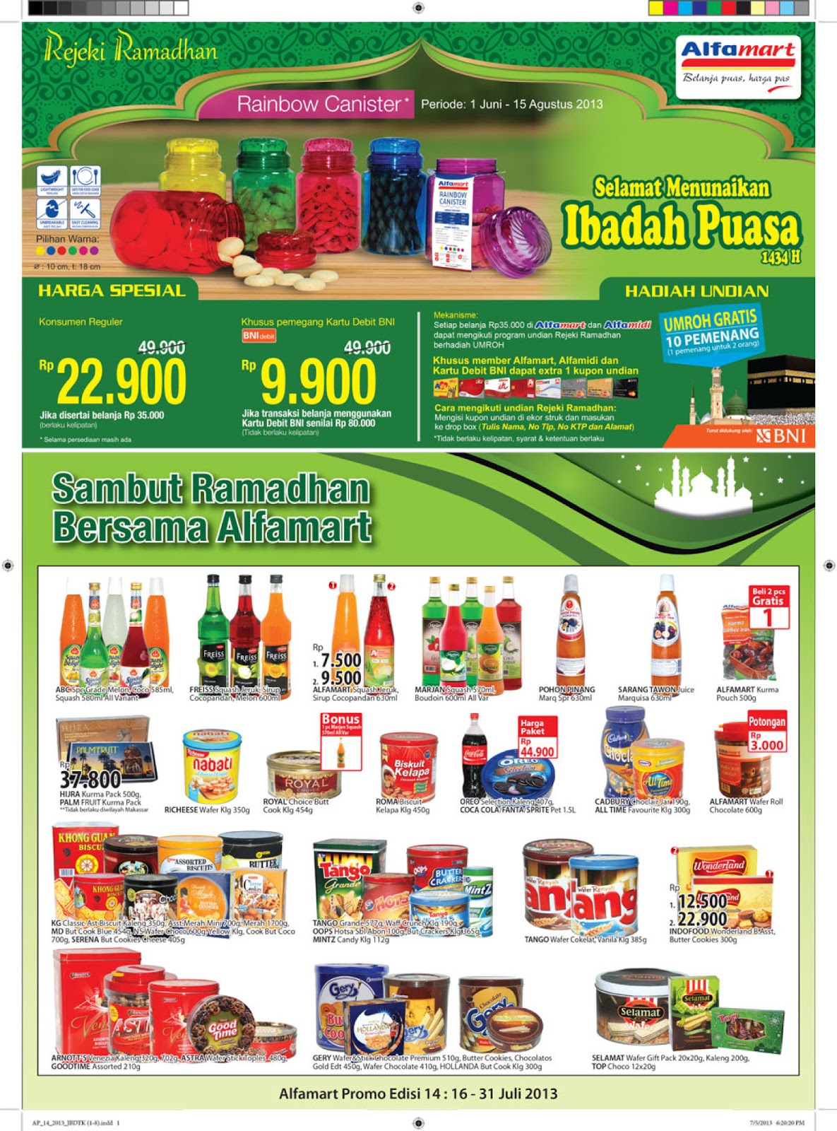  Harga  Promosi Alfamart  16 30 Juli 2013 Daftar Info 