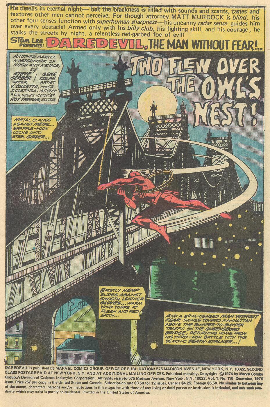 Daredevil (1964) issue 116 - Page 3