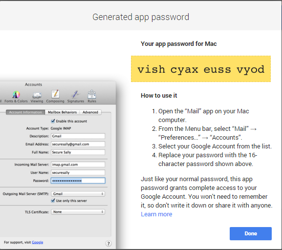 Generate App Password for Gmail