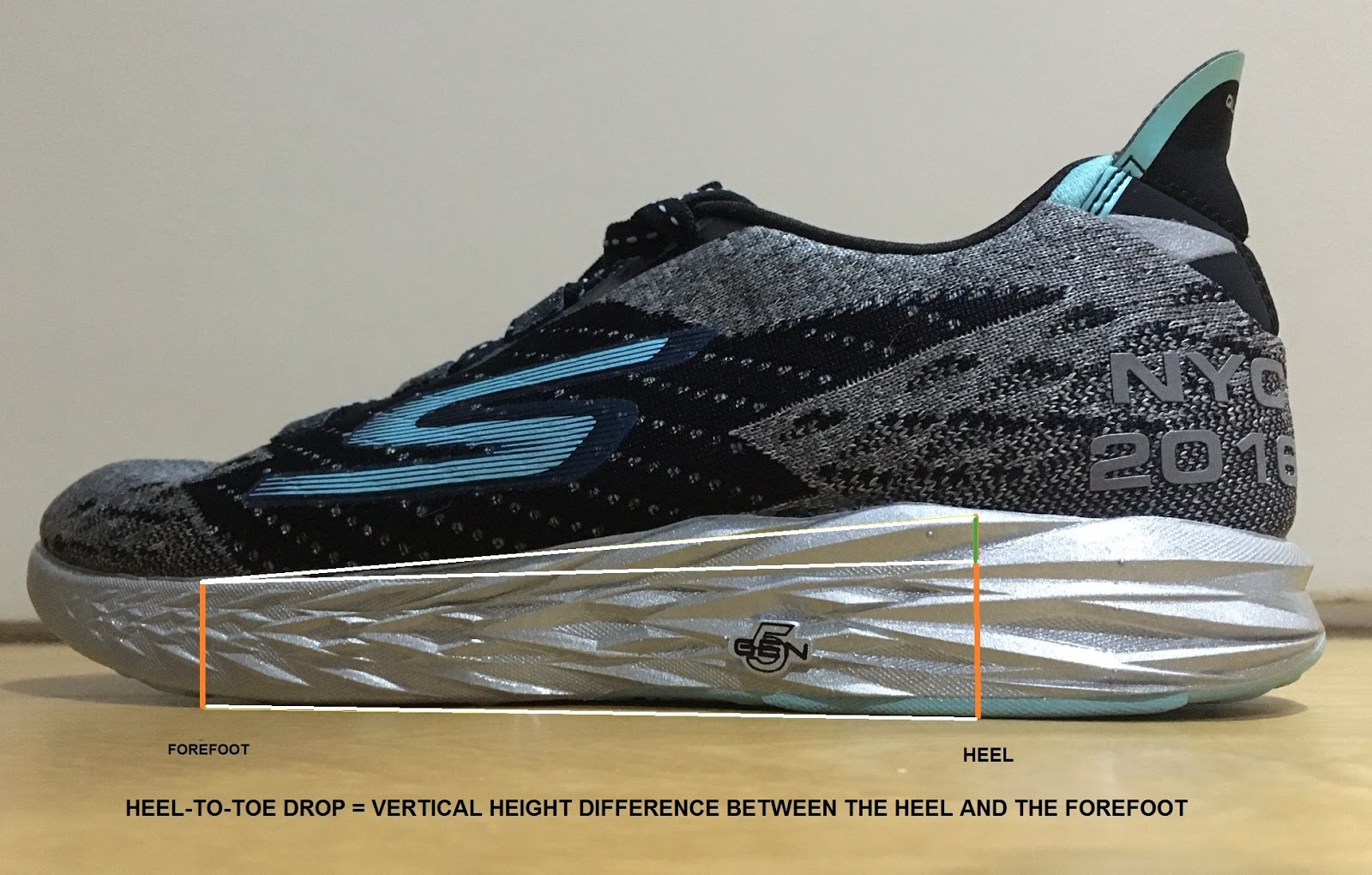 Running shoes with high heel toe drop new arrivals