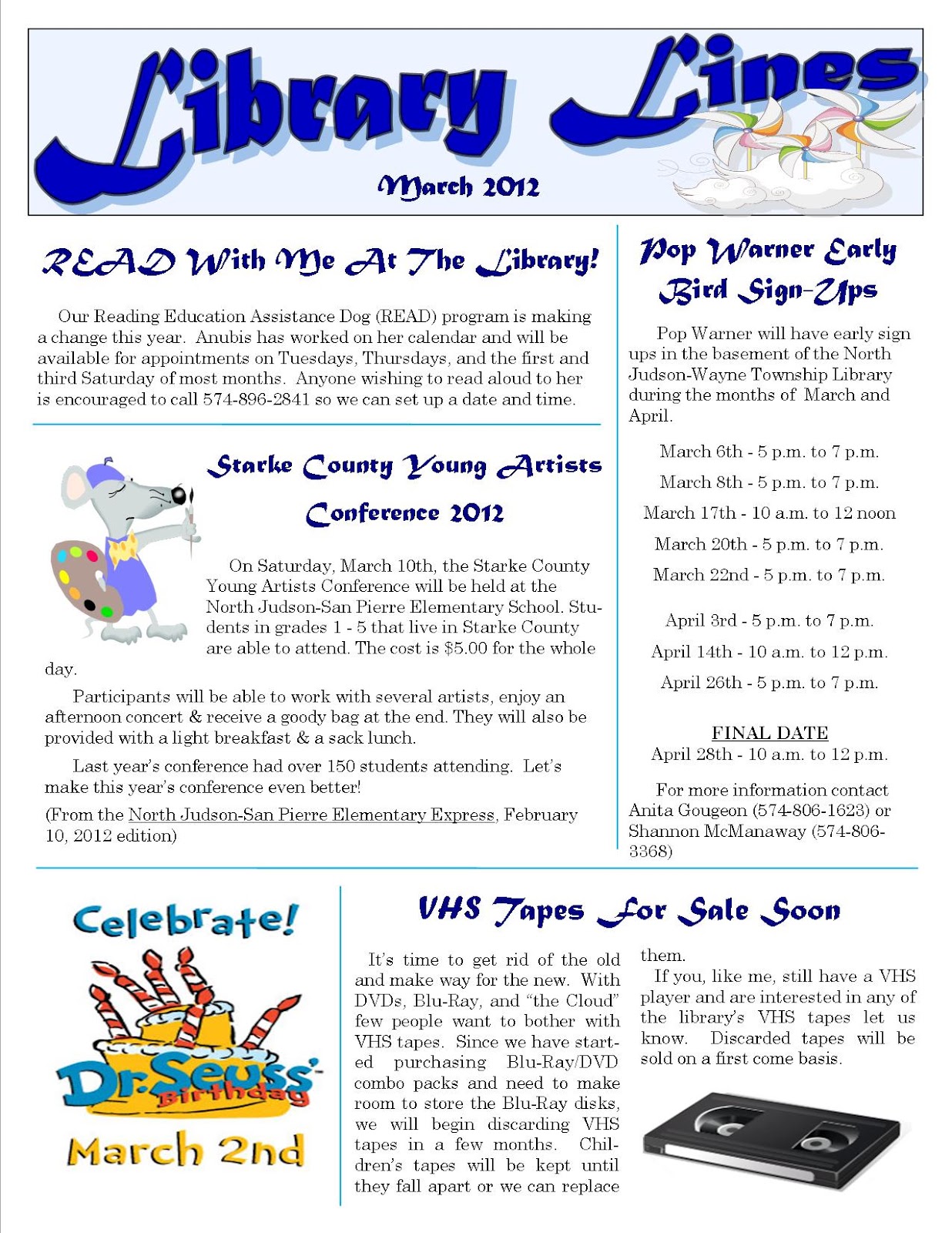 North JudsonWayne Township Public Library February 2012