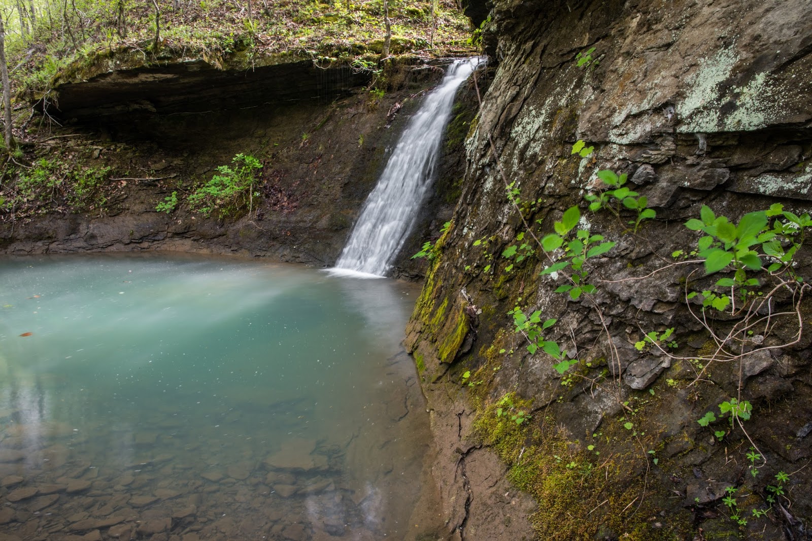 Rick's Hiking Blog Meyer Branch Waterfalls, Ozarks north of Hector