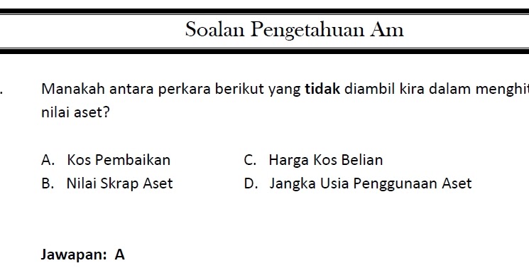 Contoh Soalan Ukcg - Selangor s