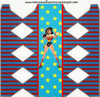 Wonder Woman, Free Printable Box.