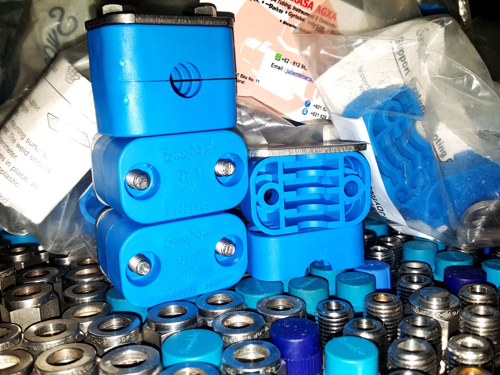 PT.SINAR PERKASA AGXA JUAL CLAMP BOLTED PIPE TUBE ( TUBING ) SWAGELOK