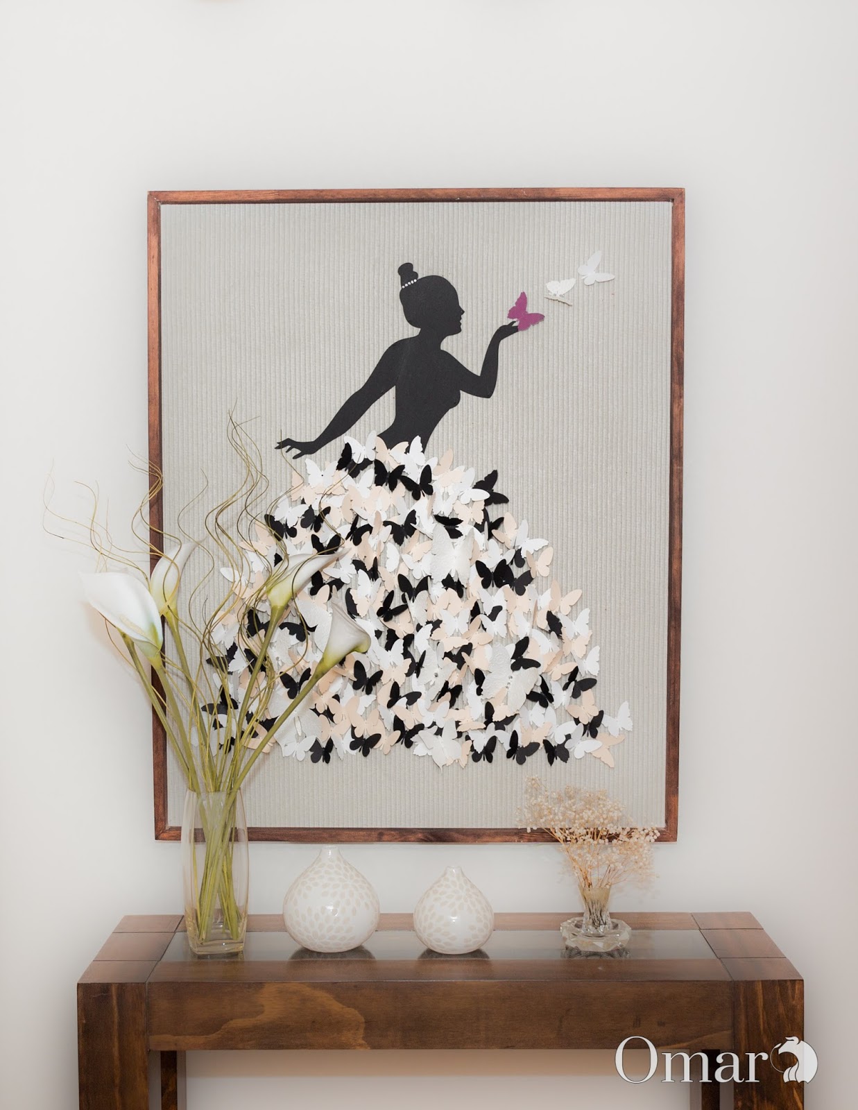 Awesome SVGs Blowing Butterflies Framed Wall Decor