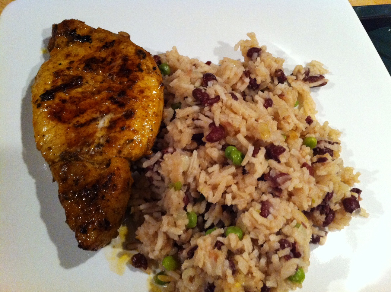 Eat Healthy But Tasty Jerk Pork, Rice & Peas