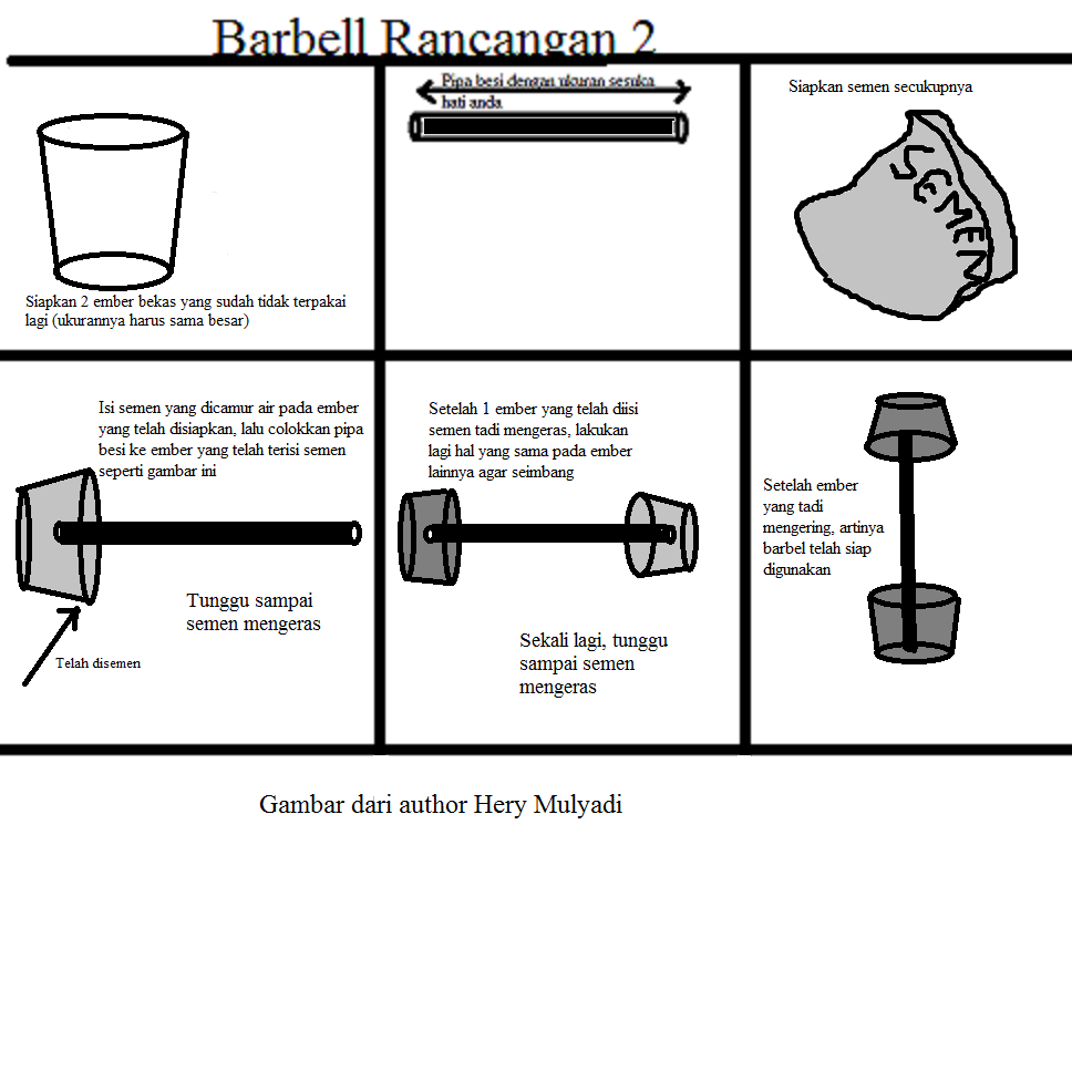 Cara Sederhana Membuat Barbel | Blog Anak Aceh-Gayo