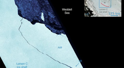Iceberg enorme costeggia Antartide 