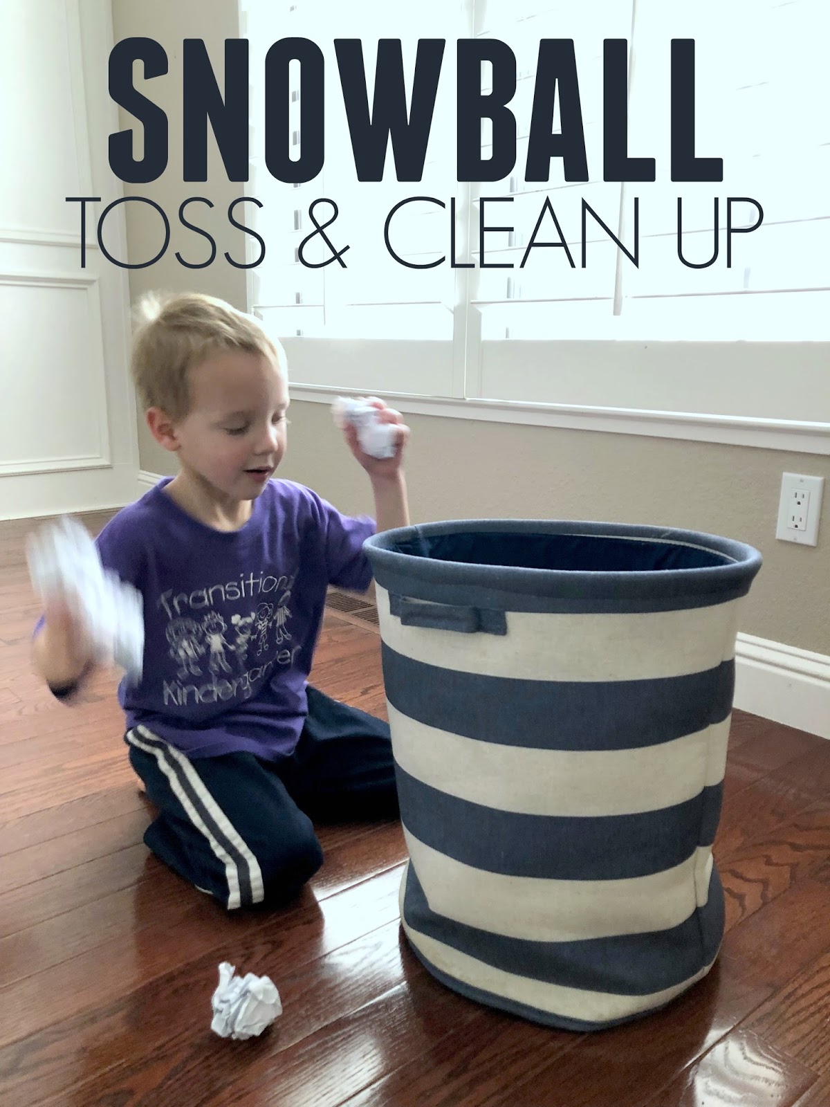 Toddler Approved! Snowball Toss & Clean Up for Toddlers and Preschoolers