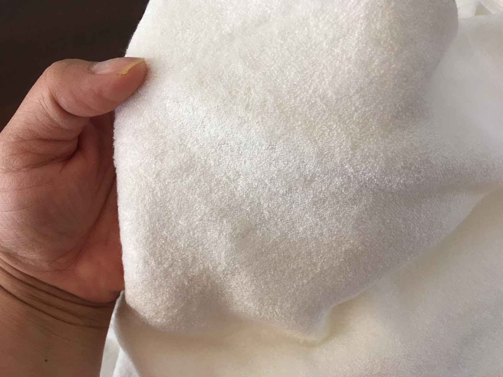 baby towel with neck strap