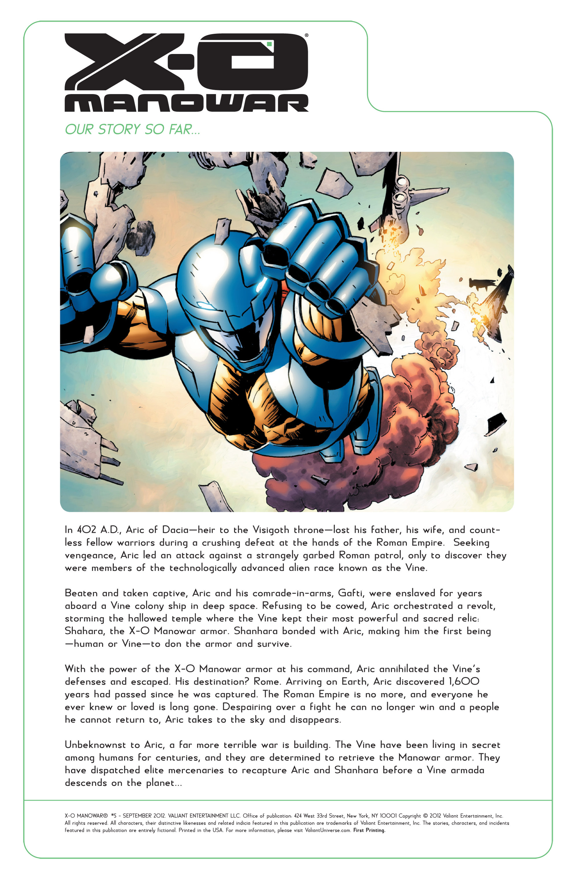 Read online X-O Manowar (2012) comic -  Issue #5 - 2