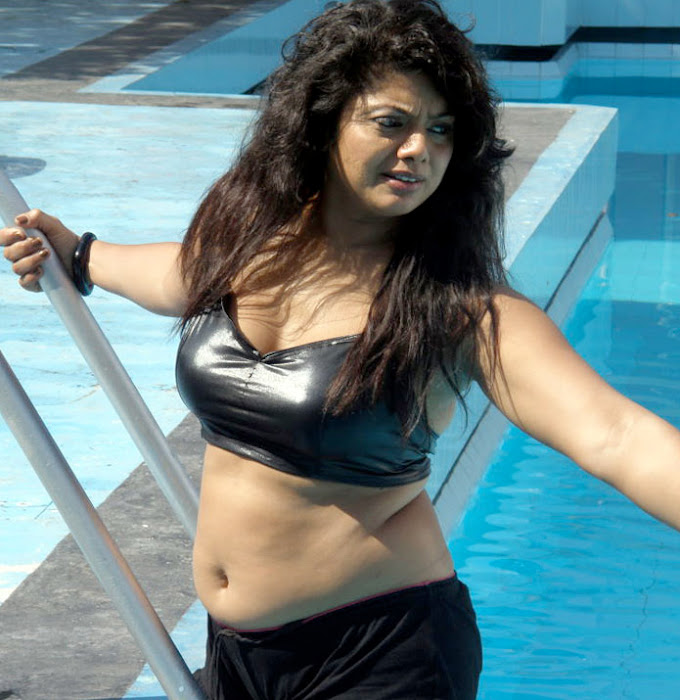mallu auntie swathi verma spicy swimsuit actress pics