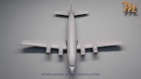 Delta Airlines Douglas DC-6, 1/144  scale model