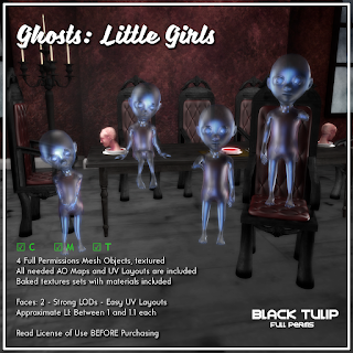 [Black Tulip] Mesh - Halloween Dinner Ghosts