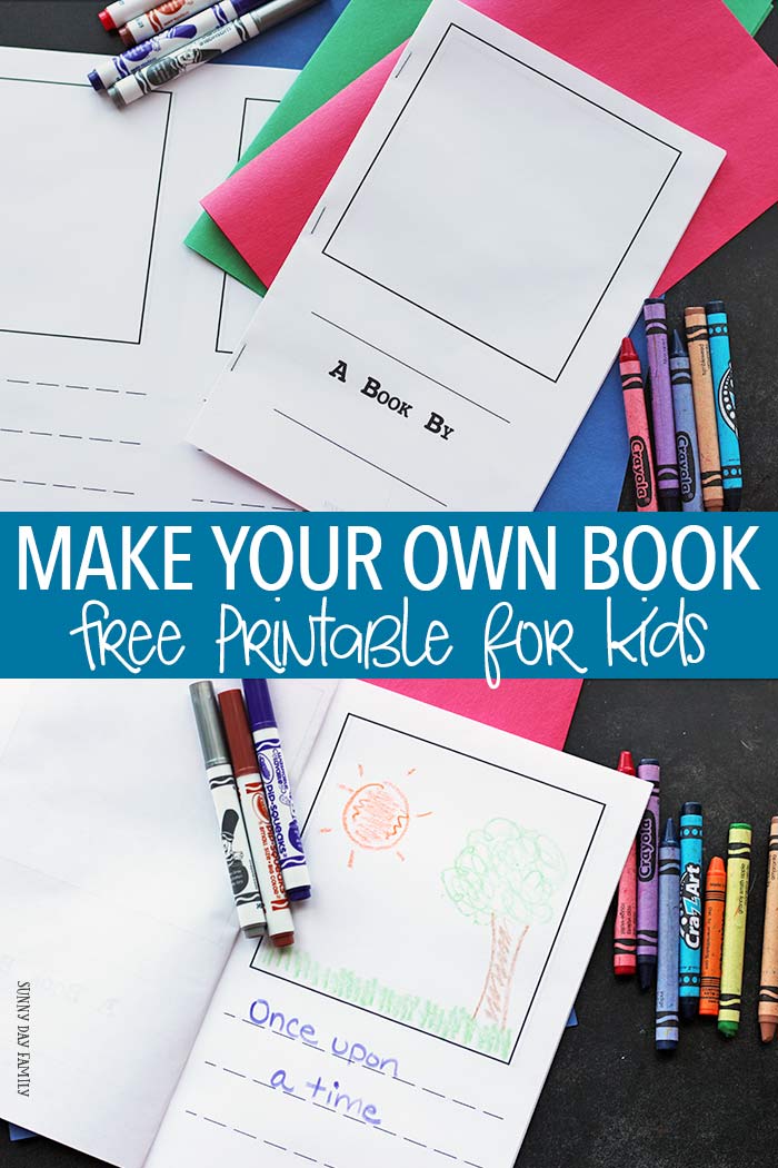 Make Your Own Book Printable - Craft Project Ideas