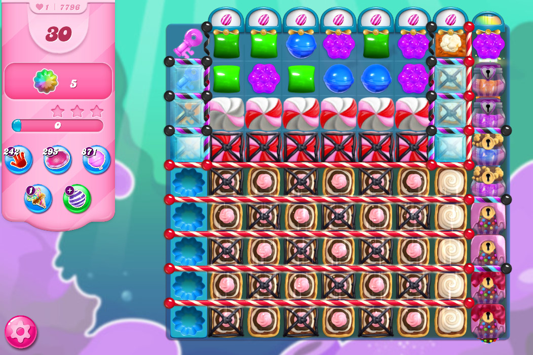 Candy Crush Saga level 7796