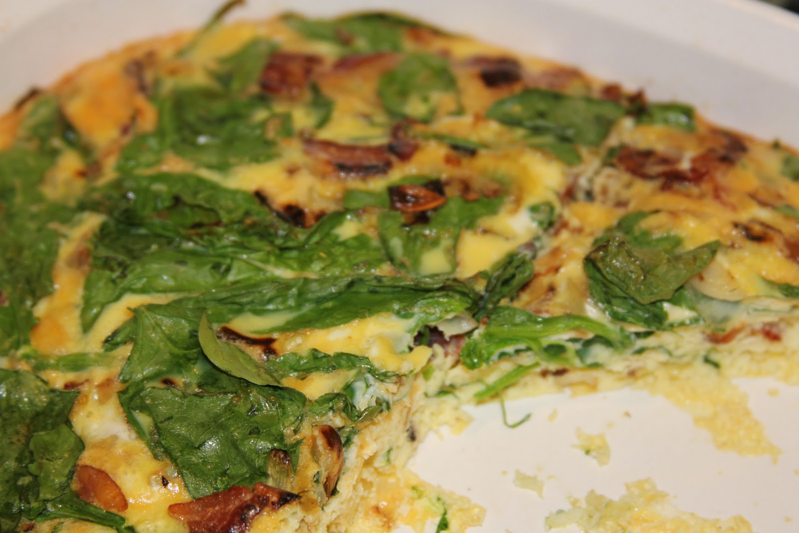 Spinach and Bacon Frittata Cooking With Ruthie