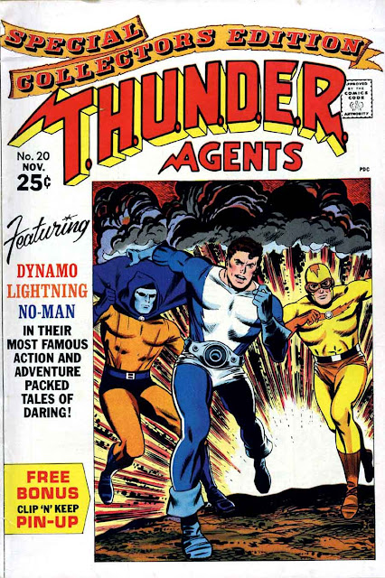 Thunder Agents v1 #20 tower silver age 1960s comic book cover art Thunder Agents v1 #20 tower silver age 1960s comic book cover art