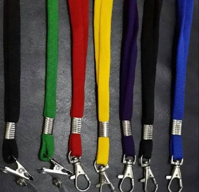 Jual tali id card polos termurah di jakarta Tali id card polos 1cm sarung
