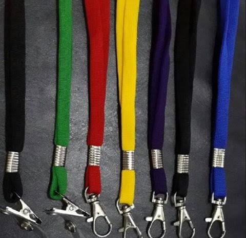 Jual tali id card polos termurah di jakarta Tali id card polos 1cm sarung