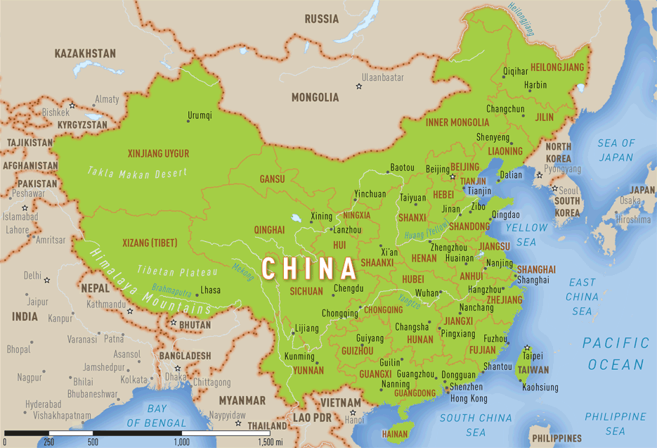 Map of china