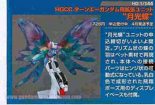 P-Bandai: HGCC Turn A Gundam Moonlight Butterfly Effect Part - Release