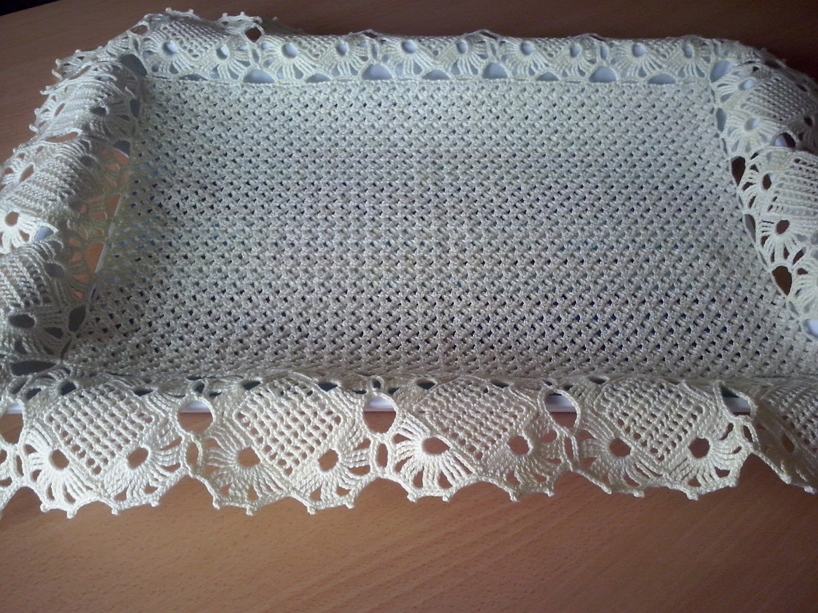 CUBRE BANDEJAS DE GANCHILLO Labores Y