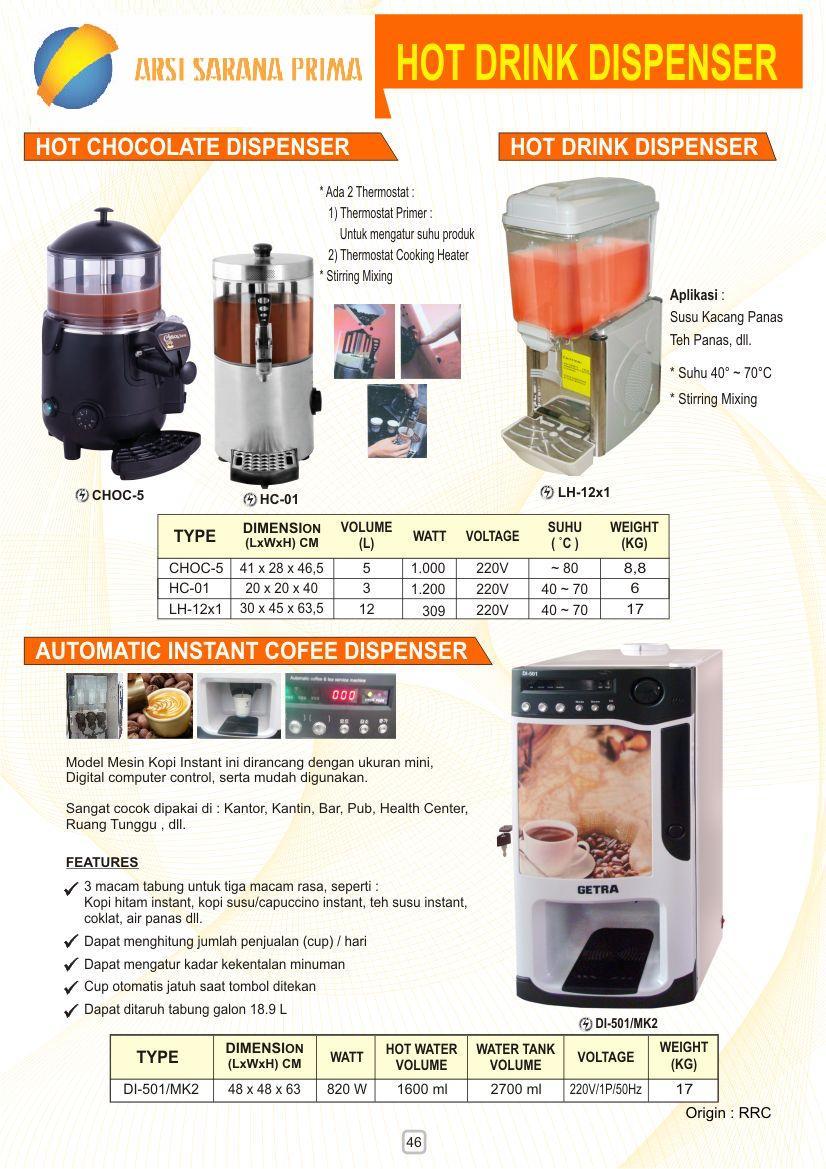 ARSI SARANA PRIMA Hot Drink Dispenser