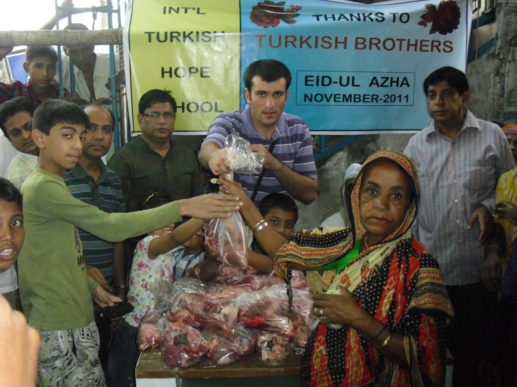 International Turkish Hope School Qurbani Meat Distribution in
