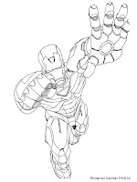 Kumpulan Gambar Mewarnai Iron Man 3