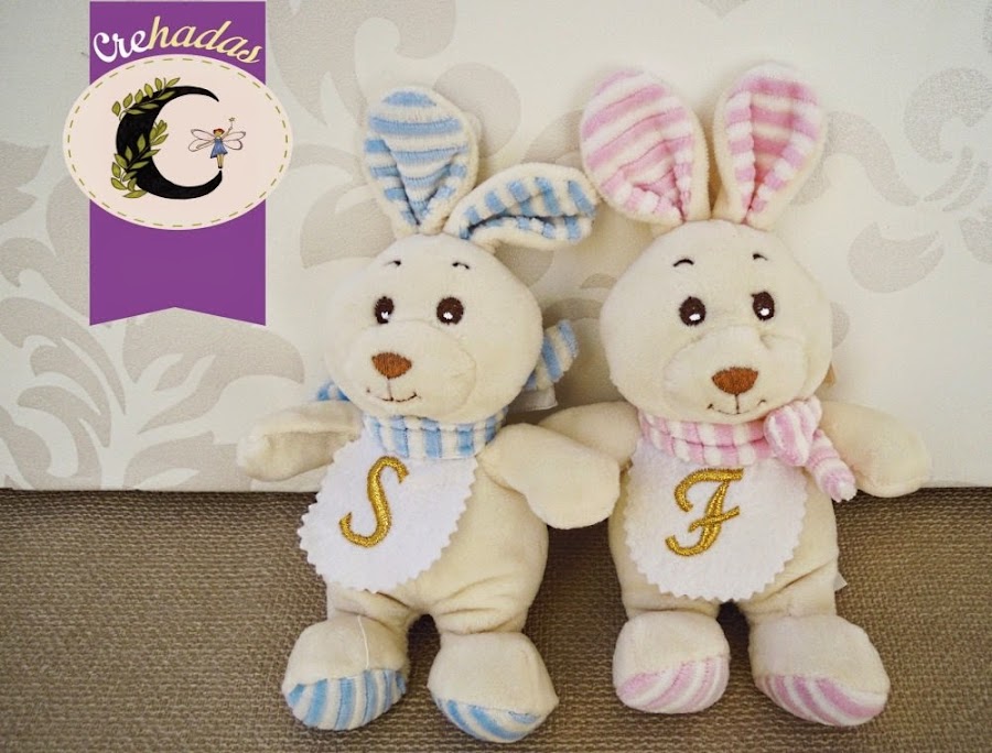 conejitos bordados Crehadas