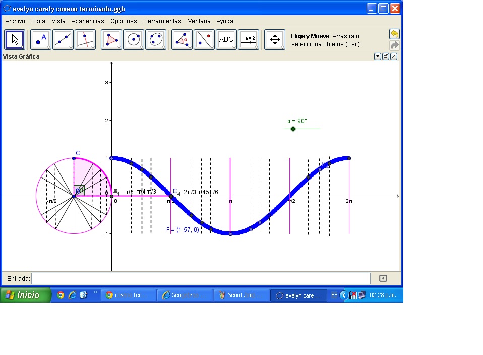 MI SITIO VIRTUAL Funcion Coseno