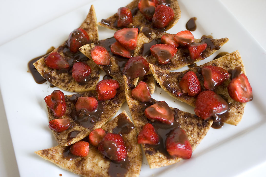 From Like To Love Strawberry & Chocolate Nachos