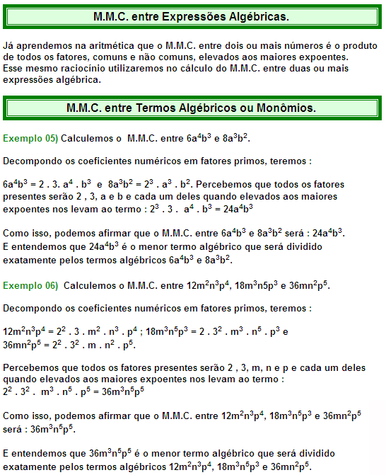 Simplificar expressões algébricas – GeoGebra