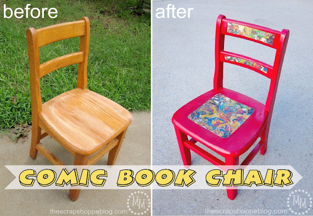 diy comic book chair