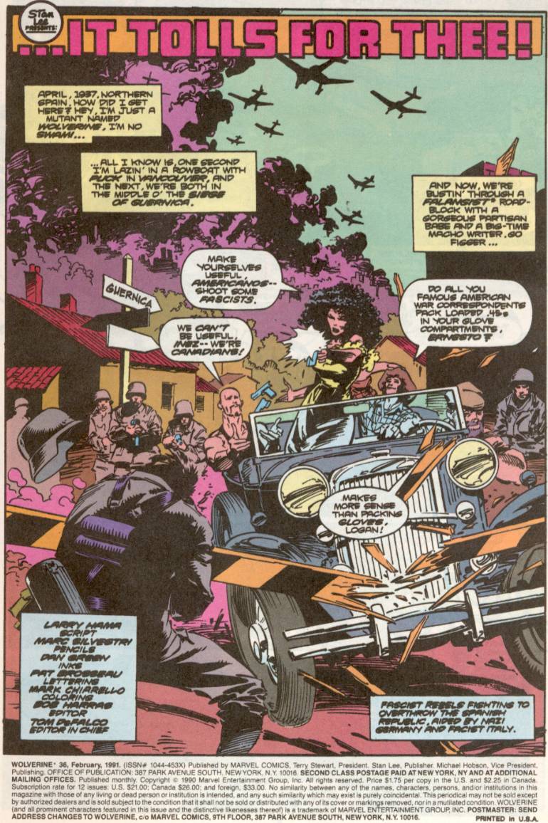 Read online Wolverine (1988) comic -  Issue #36 - 2