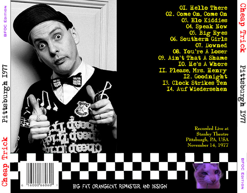 T.U.B.E. Cheap Trick 19771114 Pittsburgh, PA (SBD/FLAC)
