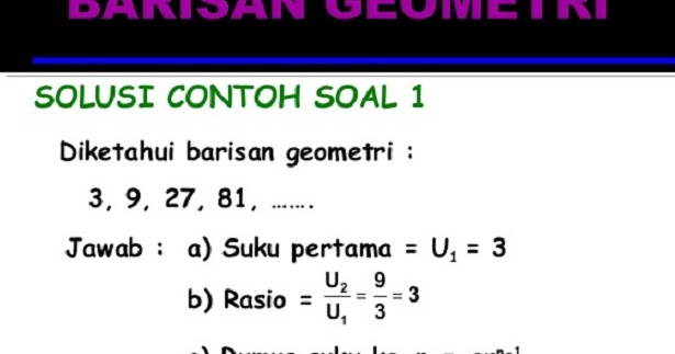 Contoh Soal Geometri