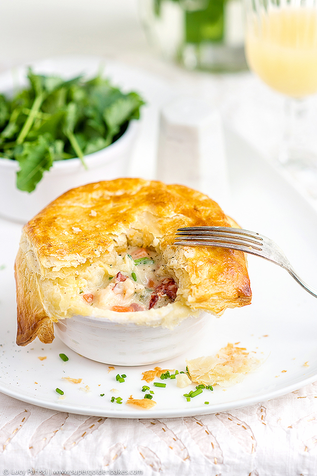 Lobster Pot Pies With Puff Pastry Crust supergolden bakes