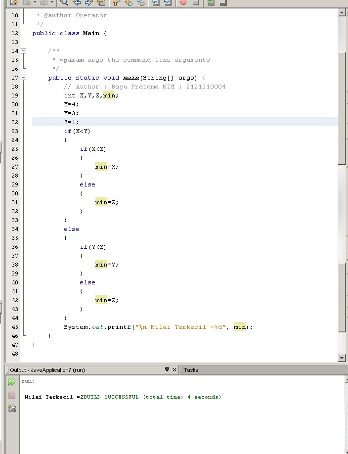 Bayu Pratama's: Tugas Algoritma dan Struktur Data